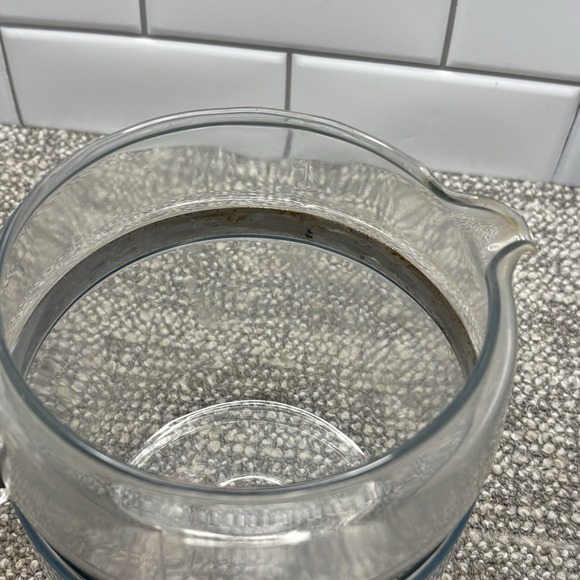 Pyrex VTG Glass Coffee Pot Stainless Steel Trim Acrylic Handle‎ 9 Cup 7759 - Picture 10 of 16